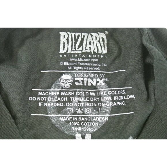 3/$30! Overwatch Versus Spray T-Shirt Blizzard Ent Video Game Jinx Black Mens - Picture 7 of 7
